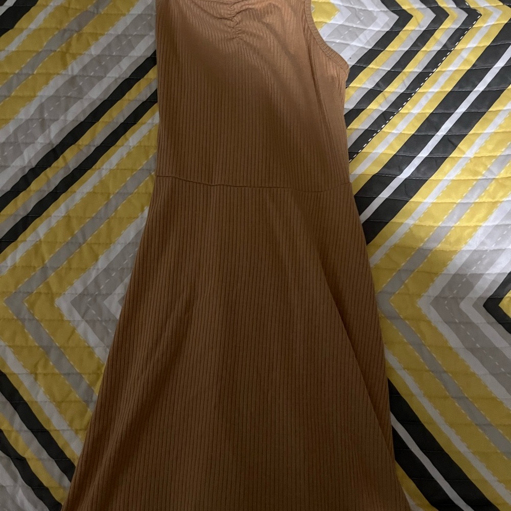 Girls ribbed summer dress, 6/6x